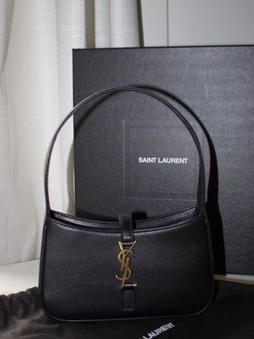 Box Fresh 2024 YSL 5 à 7 mini in Black with Gold Hardware
